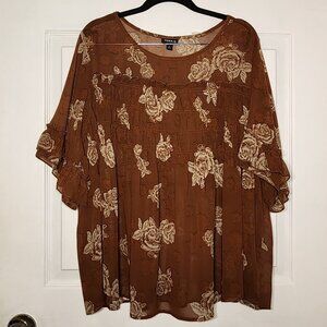NEW - Torrid Blouse Smocked Top - Size 0 (0X - 12)